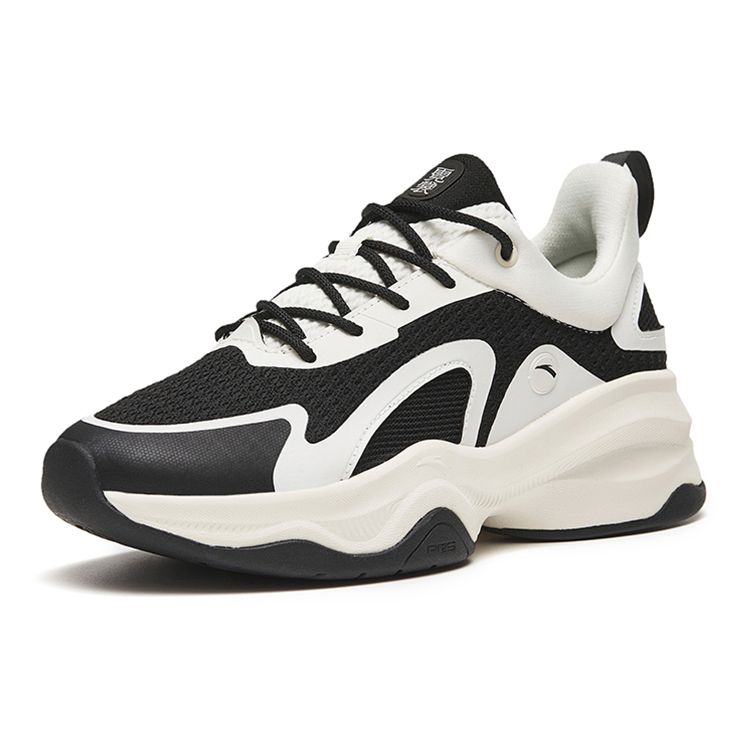 Anta Comfortable Shock Absorbing Non-Slip Durable Low-Top Training Shoes Women sneaker White Black 122247756-8