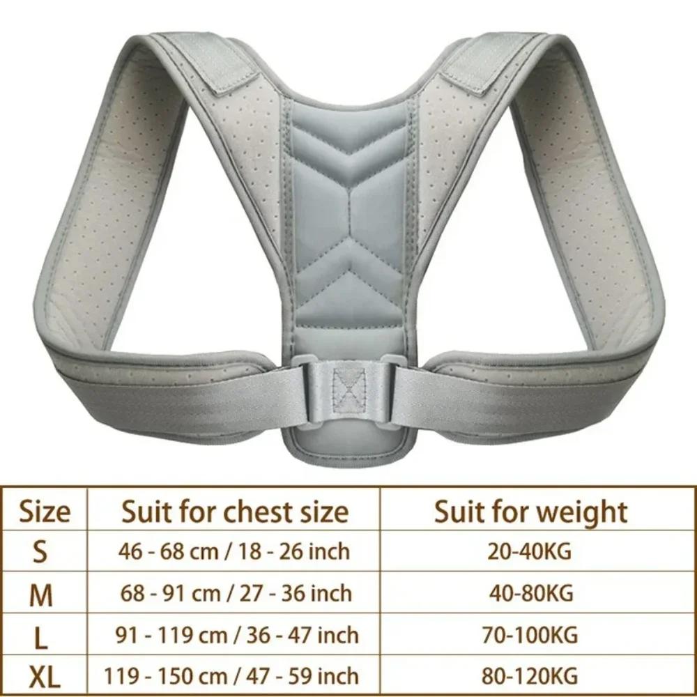 Premuim Adjustable Posture Corrector Belt Back Neck Shoulder Clavicle Spine Support Reshape Body Home Office Sport Upper Braces