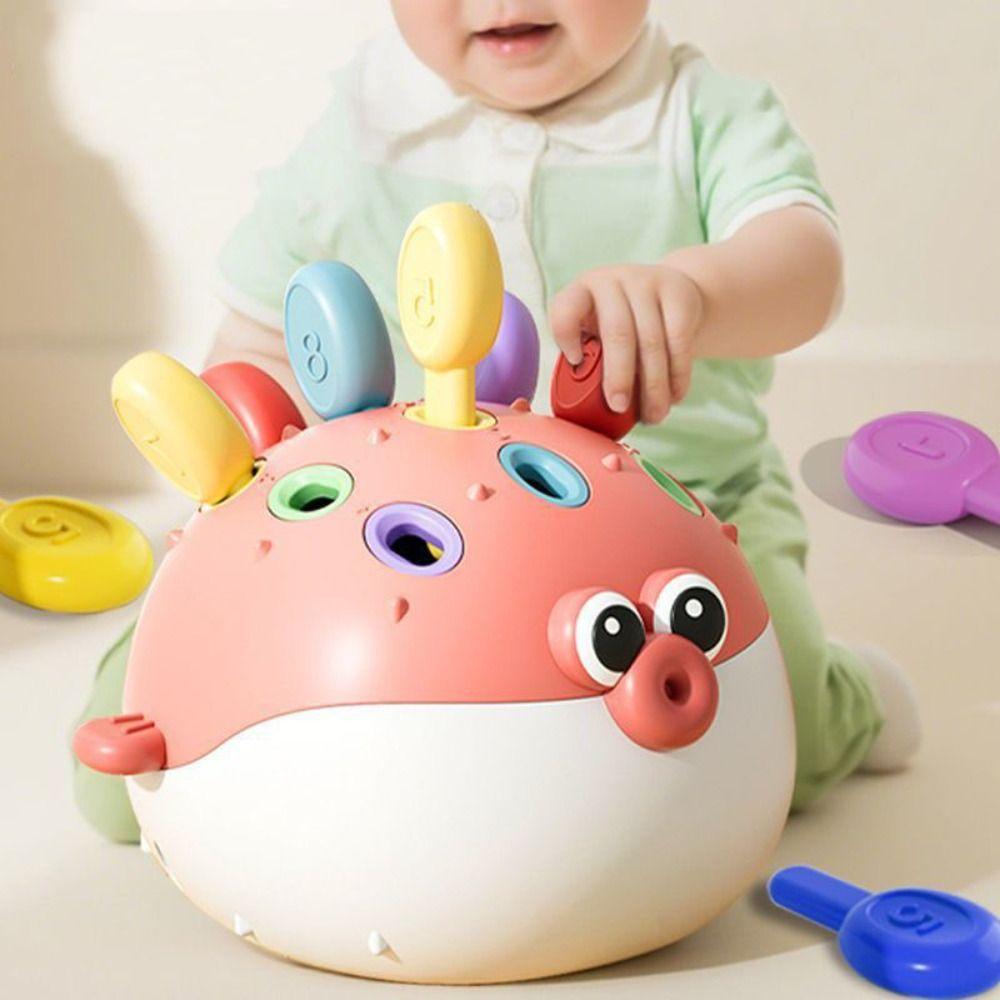 Plastic Focused Training Puzzle Toys Early Education Pufferfish Puzzle Toy Boy Girl Infants