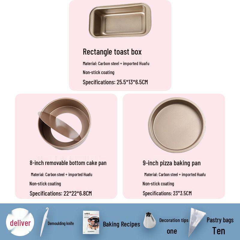 

Beginner s Cookie & Cake Baking Tool Set - Includes Baking Pan for Small Ovens