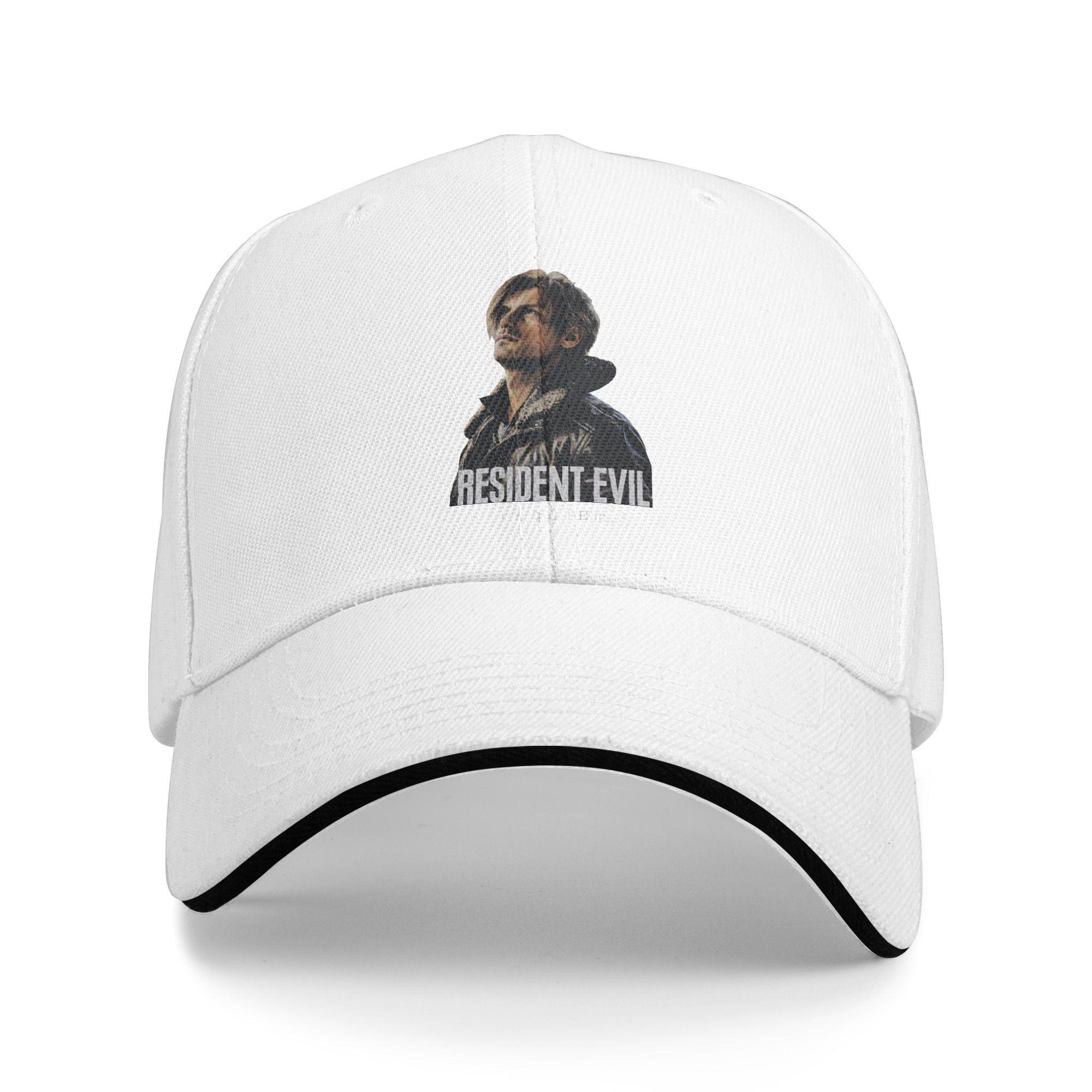 

Residents Evils Leon S Sun Baseball Cap Summer Unisex Men Print Hip Hop Hats Adjustable Vintage Kpop Rock Snapback Cap As Picture белый