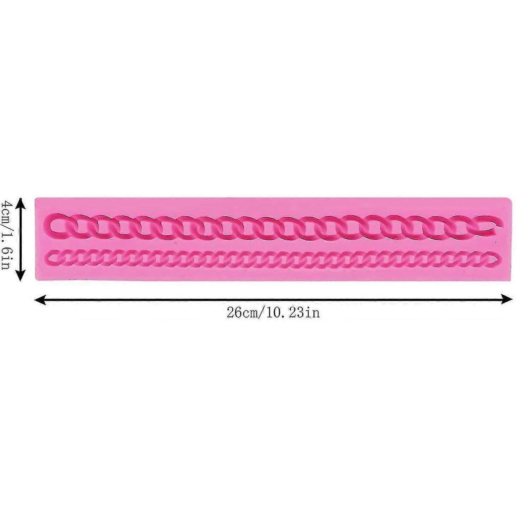 Diamond Chain Silicone Fondant Mold Cake Decorating Pastry Gum Pastry Tool Kitchen Tool Sugar Paste Baking Mould Cookie Pastr