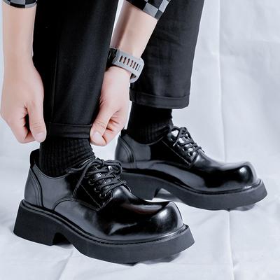 Men Dress Leather Casual Shoes Lace Up Luxury Brand Men Platform Moccasins Mens Wedding Party Oxfords Shoes Zapatos Hombre