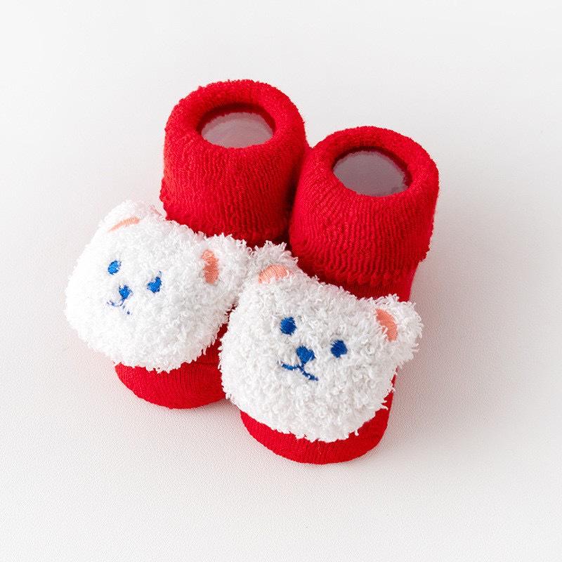 2026 Baby-Socken-Schuhe: Warm, Weiche Sohle, Rutschfest für Neugeborene 0-6 Monate & 1 Jahr - Frühling, Herbst, Winter
