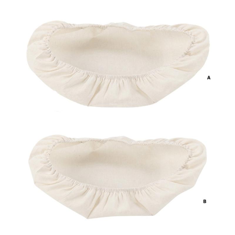 Cotton Bread Bowl Covers Set of 4 Washable Sturdy Linen Fabric Lid for Sourdough Proofing and Kitchen Storage