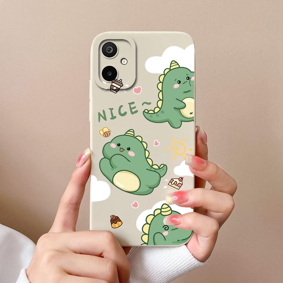 

Naughty Dinosaur Phone Cases For Samsung Galaxy F16 M06 M16 A06 F06 S25 Edge Soft Smooth Liquid Silicone Dustproof Protection Covers For Samsung Shell Samsung F16 5G