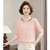 Summer short-sleeved knitted sweater thin top women's casual comfortable loose commuting single wear