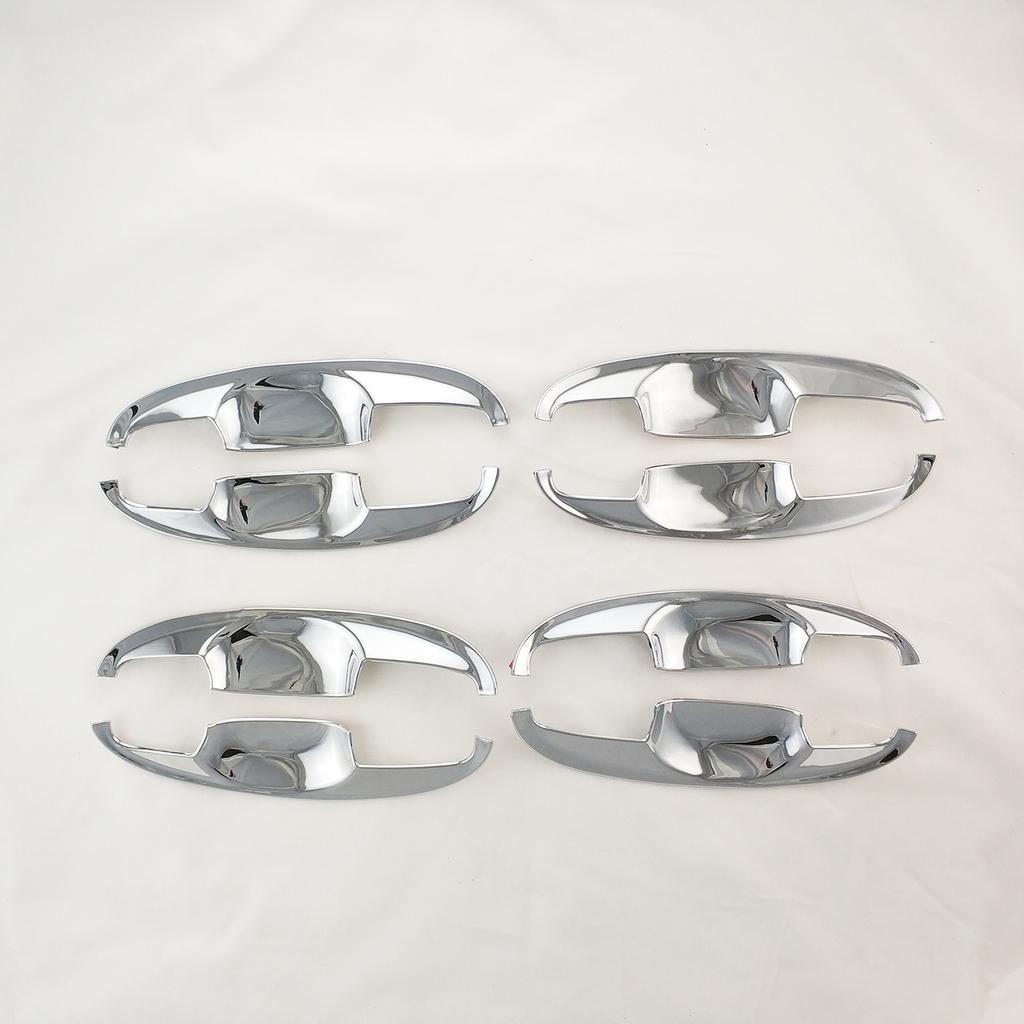 Car ABS Chrome Accessories Plated Door Handle Bowl Cover Trim Paste Style For Toyota Yaris Vitz Hatchback 2006 2008 2012 2013