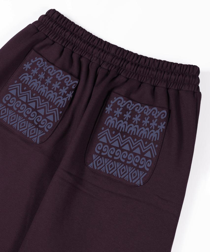 KAIFAI Glyph Sweatpants (Purple) K25Zc179