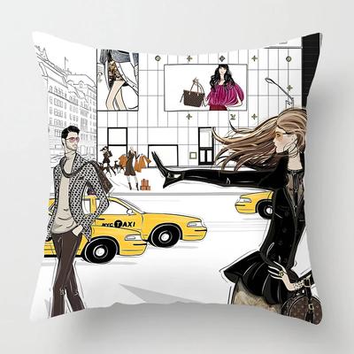 Nordic Fashion Ladies Pillowcase Home Decoration Living Room Sofa Decoration Cushion Cover Bed Decoration Pillow Set