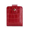 Compact Crocodile Pattern PU Leather Coin and Makeup Bag with Mirror
