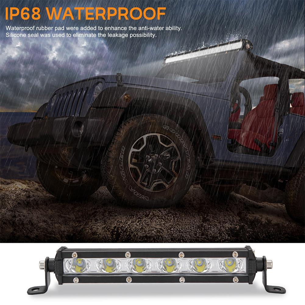 20inch 54w LED Work Light Bar Single Row Driving Lamp (Spotlight + Floodlight)