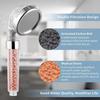 1pc Filtered Shower Head ABS High Pressure Water Saving Spray Handheld Clear Showerheads with With Filter Beads for Bathroom