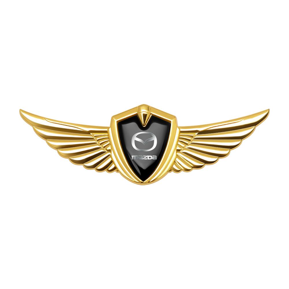 3D Metal Sticker Car Body Trunk Decoration Sticker Shield Shape Car Accessories For Mazda Axela CX-5 CX-3 CX-4 Demio MX3 CX9 323