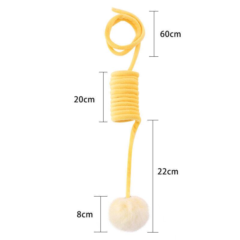 

Подвесная дверь, плюшевая игрушка для кошек, игрушки-тизеры, выдвижная интерактивная игрушка для кошек с колокольчиком