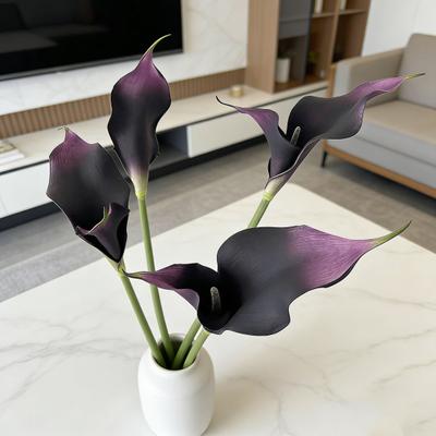 Artificial Common Calla Lily Realistic Fake Flower Stem Home Office Wedding Party Indoor Outdoor Faux Bloom Centerpiece Decoration