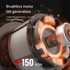 NANWEI Elektrický šroubovák 21V 13mm Bezuhlíková příklepová vrtačka průmyslové třídy 1/2" lithiová baterie vrtačka na led Fishing 150N