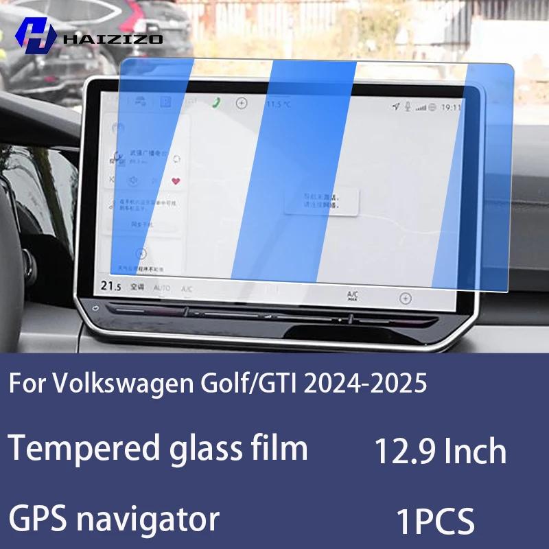Für Volkswagen Golf/GTI 2024-2025 Gehärtetes Glas Auto-Navigationsbildschirm-Schutzfolie Armaturenbrett-Monitorbildschirm-Schutzfolie