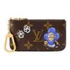 LOUIS VUITTON Vivienne Wintery Travel Cute Mascot Illustration Paw Print Pattern Monogram Canvas Wallet Women's Brown