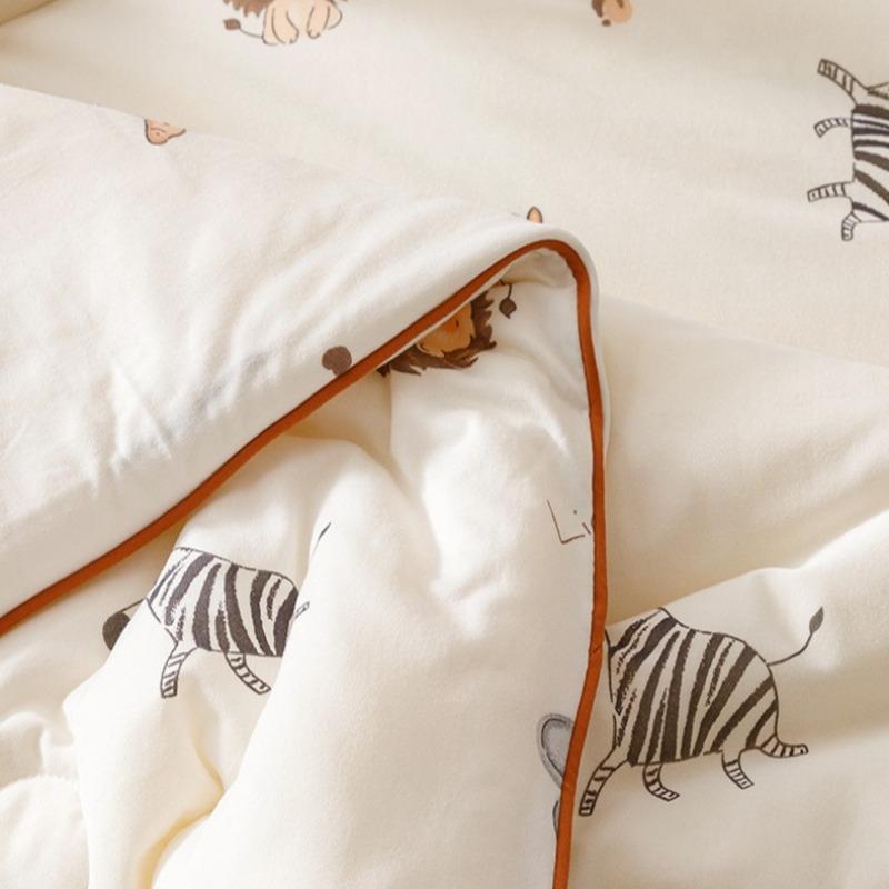 1PCS Summer Quilt Fluffy Soft Comfort Machine Washable Cartoon Kids Thin Quilt Cooling Blanket