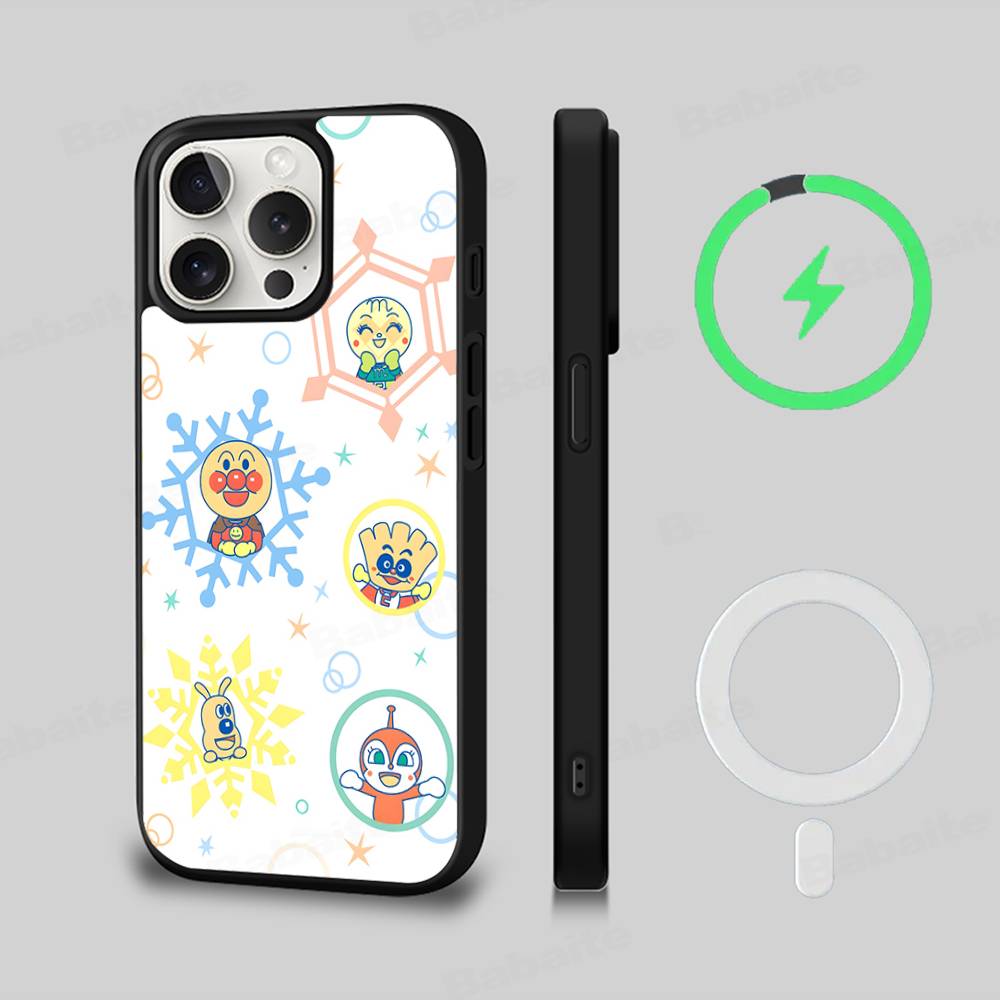 Bread Superman Black For Magsafe Magnetic Phone Case For IPhone 16 15 17 Pro Max 11 12 13 14 Plus Cover