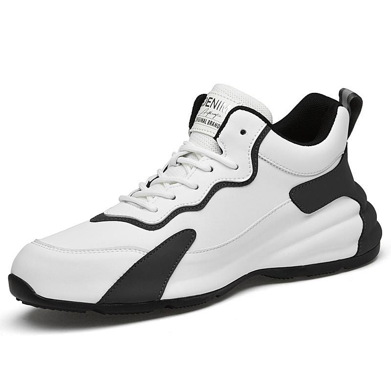 

Genuine Leather Mens Sneakers Male Comfortable Hiking Shoe High Quality Men s Vulcanize Footwear Outdoor Male Business Shoes 37 белый