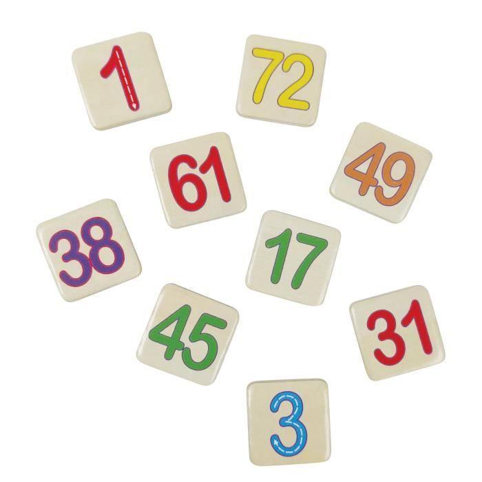 Boîte en bois L’École des Maths - Pour apprendre les maths et les opérations avec ardoise, craies, tampon effaceur, et bâtonnets