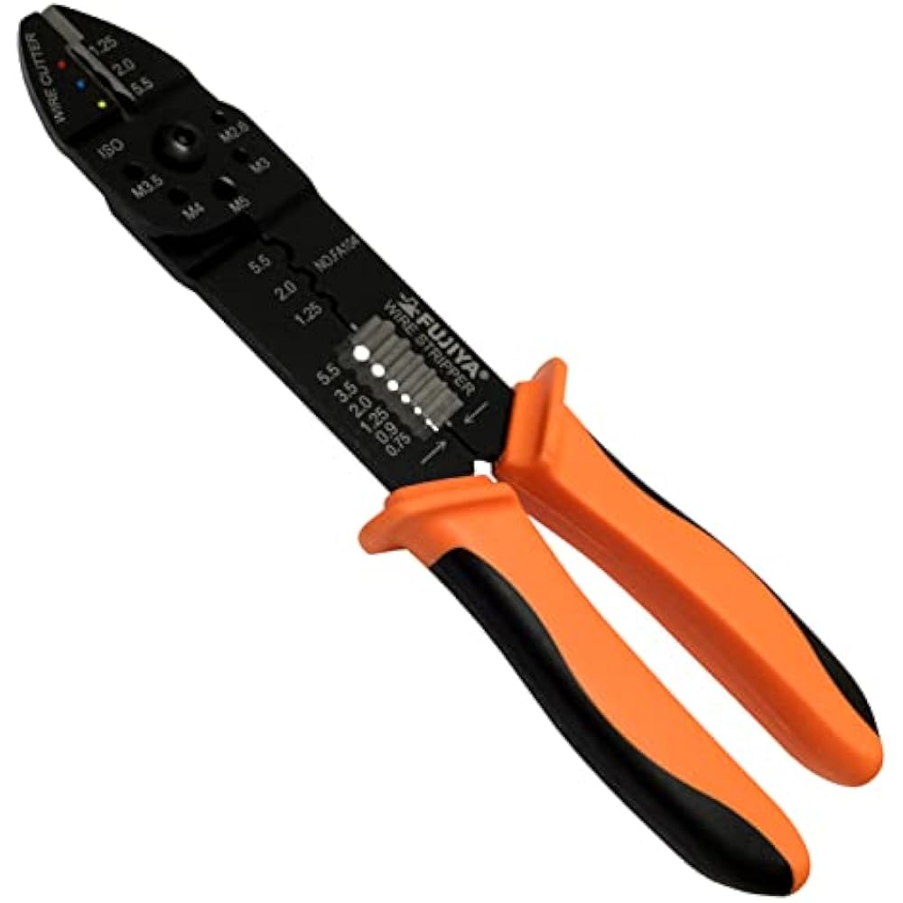 Fujiya (Fujiya) Universal Electric Pliers (for both insulated terminals and bare crimping termina...