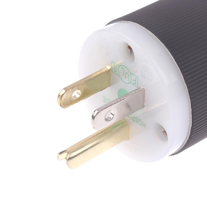 Hifi Audio Us Plug Female Socket Hbl5266C Nema 5-15P/15R American Standard Copper Ac Power Supply Male Connector