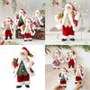 Cute Santa Claus Ornament With Musical Instruments Christmas Decoration Props For Holiday Decor And Window Display
