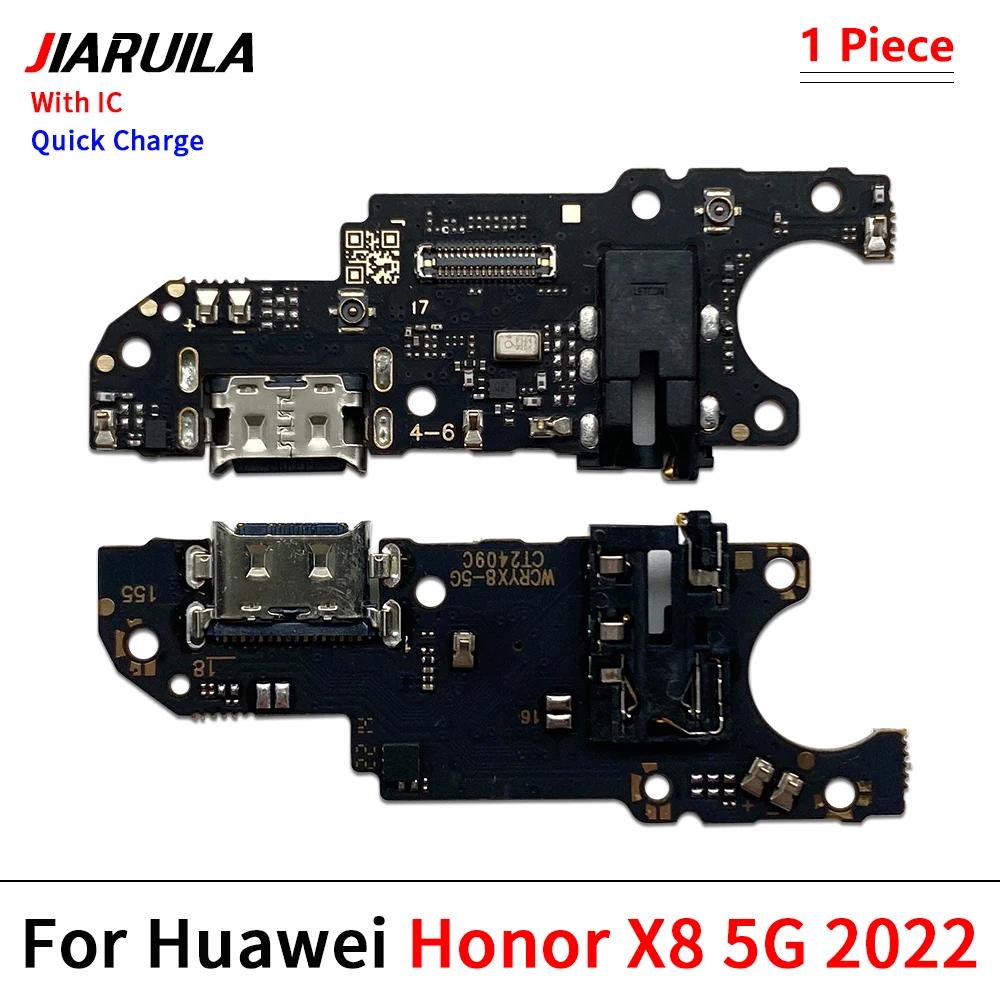 USB Charging Port Dock Charger Plug Connector Board Flex Cable For Huawei Honor X6 X6A X7 X7A X7B X8 X8A X8B X9A X9B 4G 5G