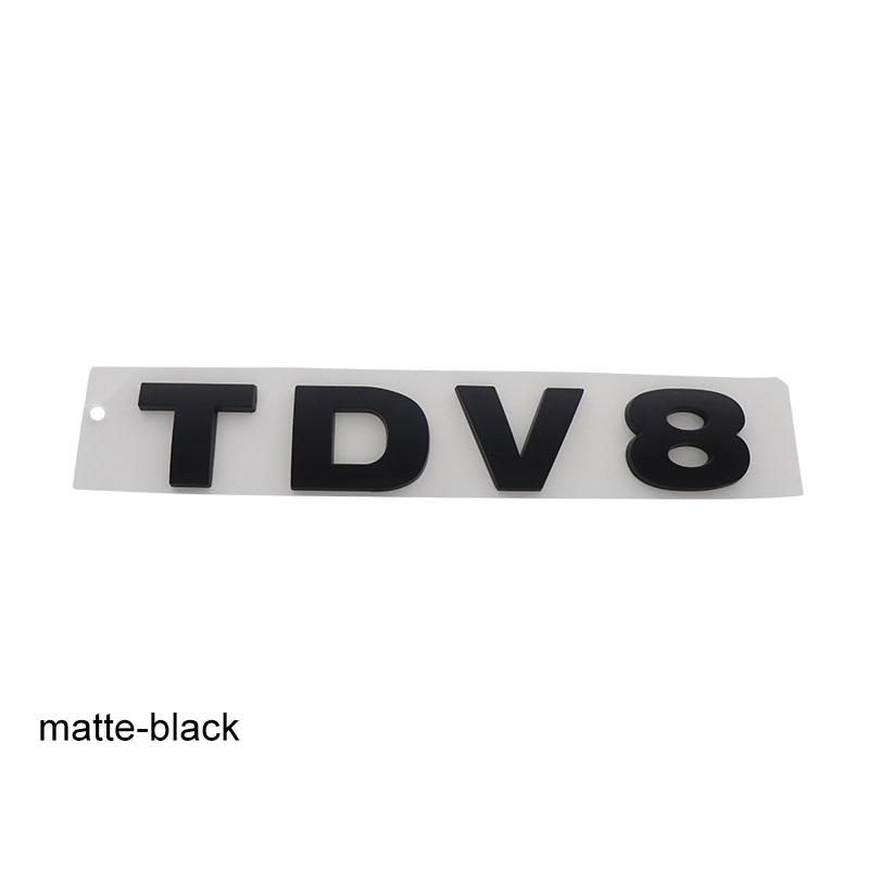 3D Premium TDV8 Buchstaben für L405 UK England SUV Geländewagen Motorhaube Kotflügel Kofferraum Heckaufkleber Emblem Abzeichen Aufkleber