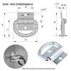 Truck Lashing Straps Rope Loops, Pull Rings Floor Hooks D-rings Horizontal Rings Car Modification, Trailer Accessories