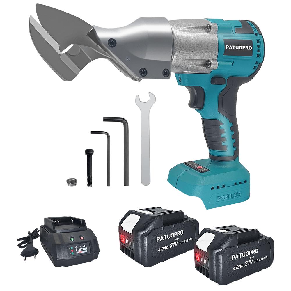 PATUOPRO 300N.m Cordless Electric Iron Scissor Brushless Metal Shear Rechargeable Cutting Power Tool For Makita 18V Battery