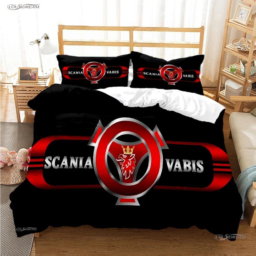 S-Scania Truck Eagle Head Duvet Cover Comforter Bedding Sets Soft Quilt Cover And Pillowcases For Teens Singledoublequeenking
