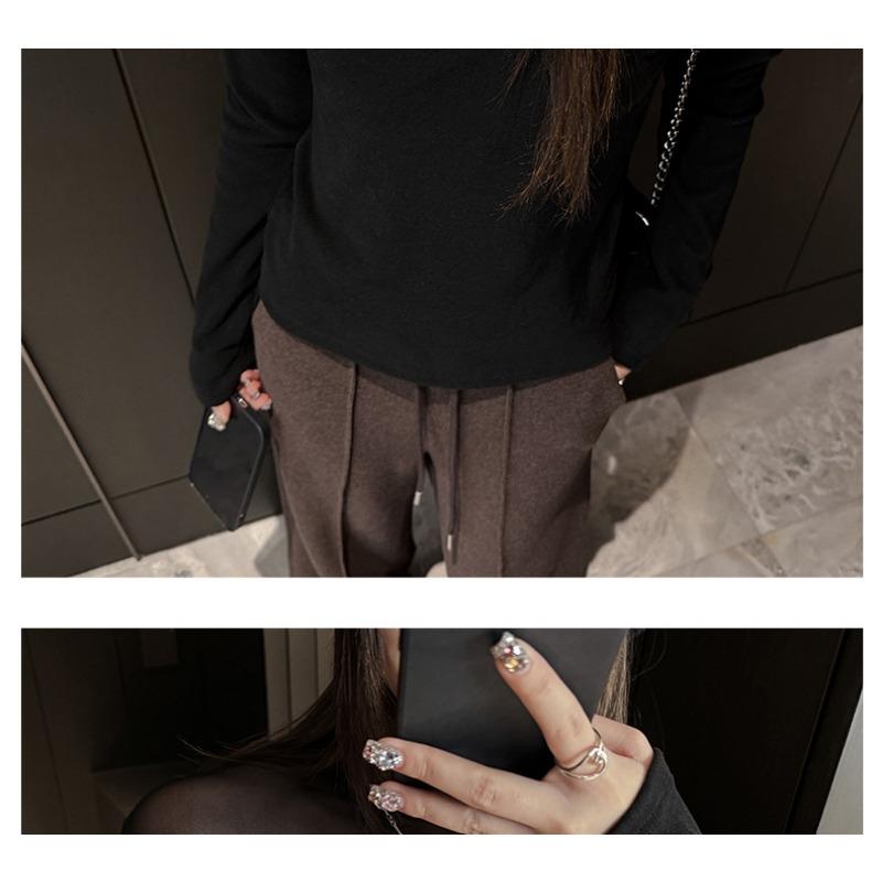 Women S Long Sleeve Slim Fit Mesh Patchwork Basic Top For Autumn Winter