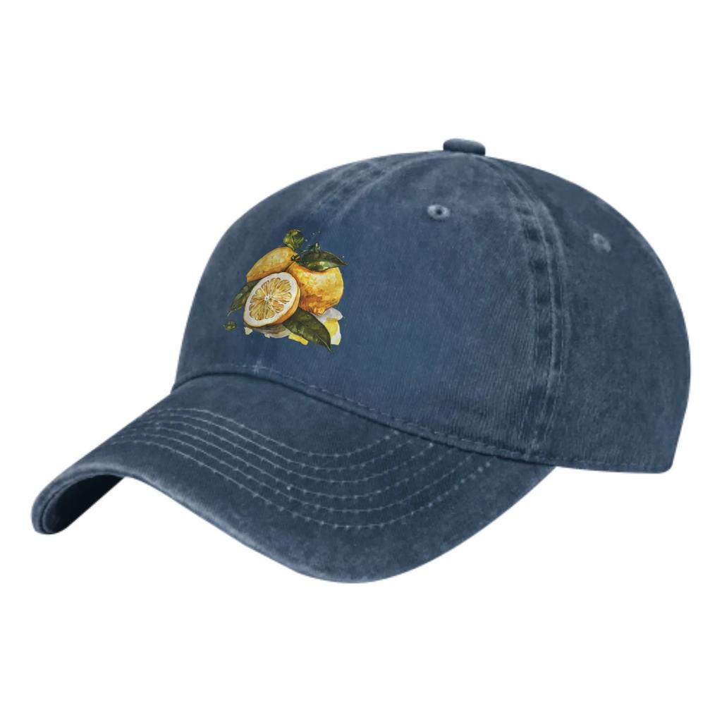 Sour Lemon Summer Classic Fashion Men Trucker Hat Cotton Breathable Women Cowboy Cap Outdoor Leisure Basketball Caps