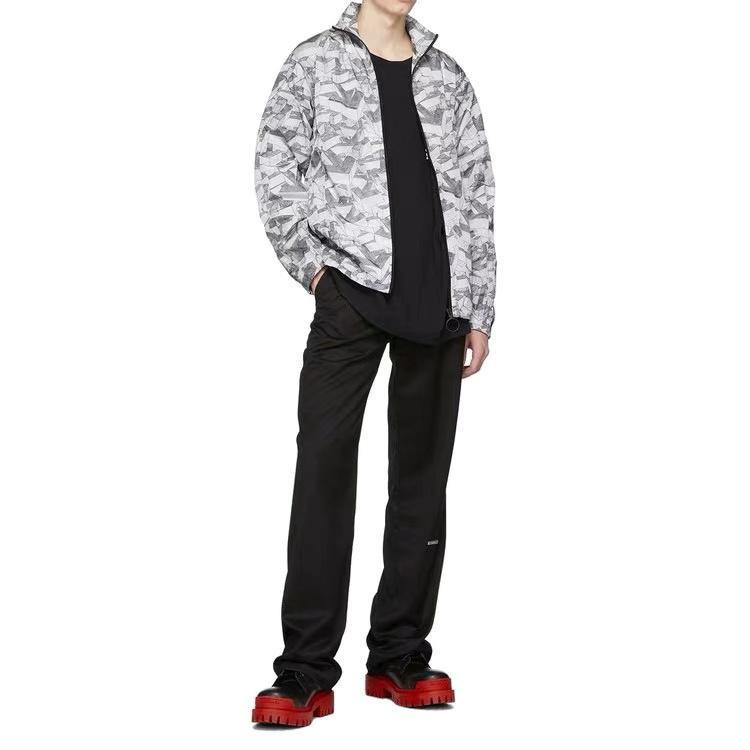 Off-White SS20 3D Space Pattern Print Short Sleeve T-Shirt Men Tops Black OMAA027R201850111001