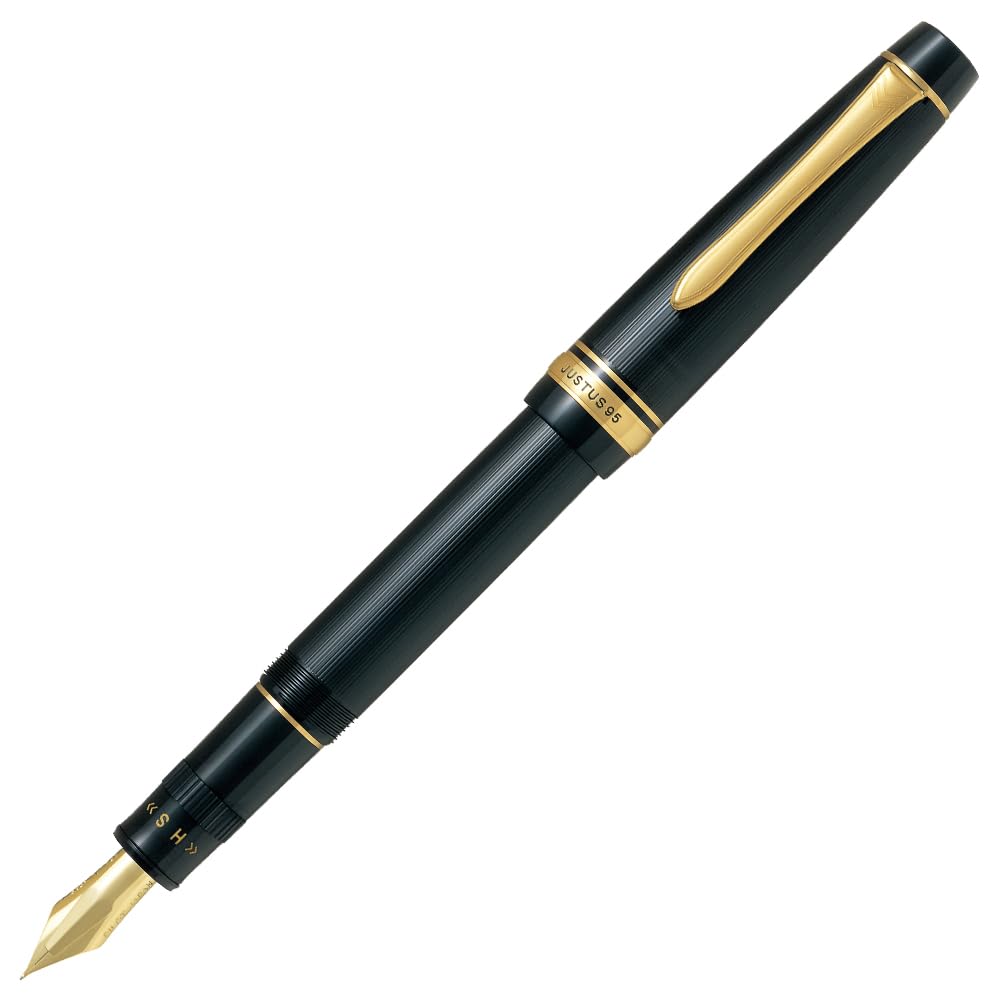 

Перьевая ручка Pilot Justus 95 Stripe Black Fine Point (F) FJ-3MR-SB-F