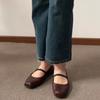 French Mary Jane Shoes Women's Shoes Autumn 2025 New Flat Bottom Square Head Shallow Mouth Word with Temperament Single Shoes Women