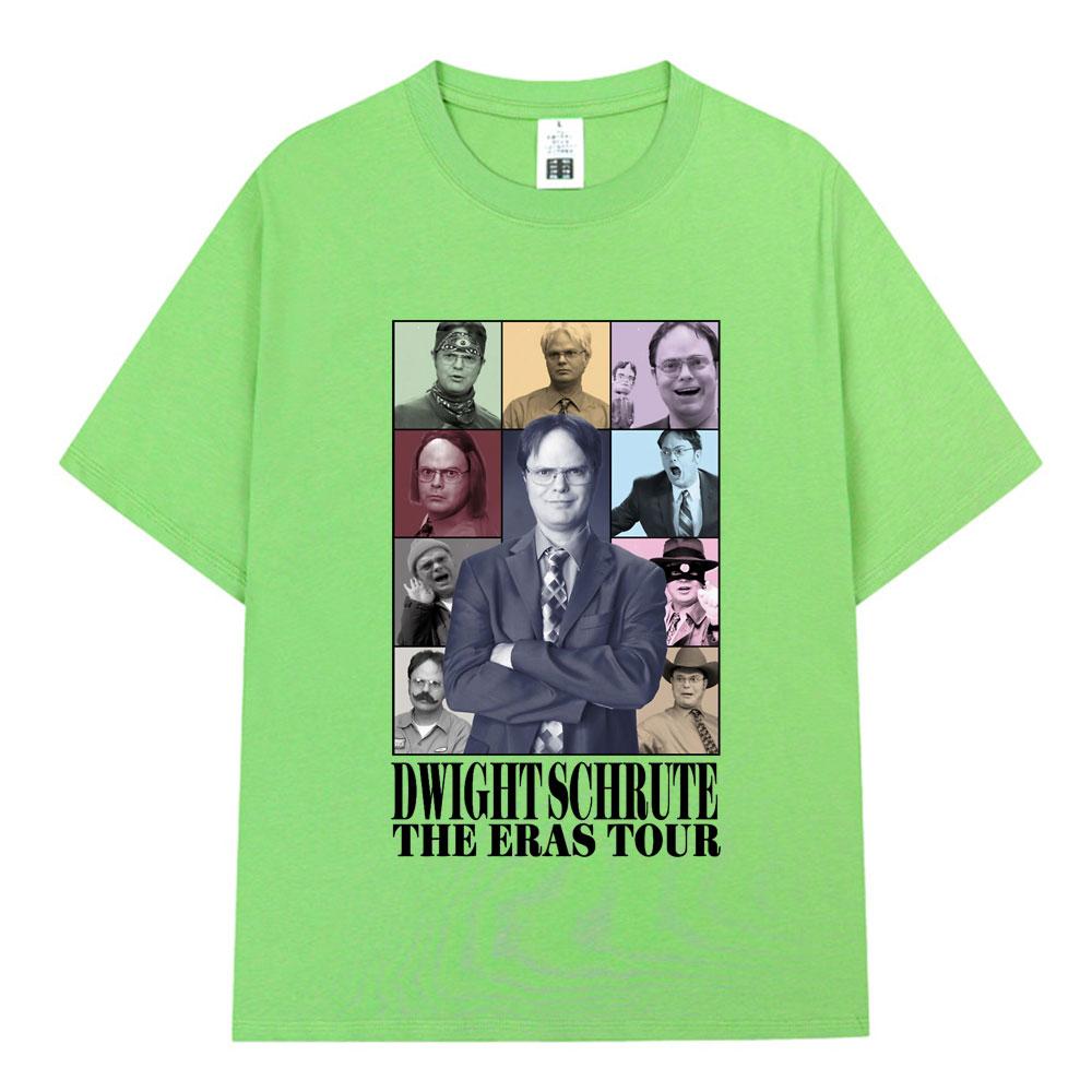 Dwight Schrute The Eras Tour Michael Scott Homage The Office Tshirt Unisex Women Cotton Casual Short Sleeve TShirts Streetwear