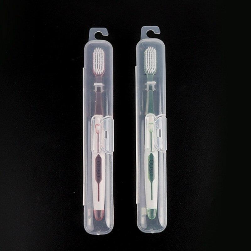 1pc Portable Toothbrush Cover Holder Outdoor Travel Hiking Camping Toothbrush Cap Case Protect Storage Transparent Box