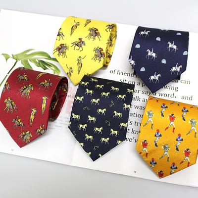 Trendige 9 cm Druck Herren Formaler Businessanzug und Krawatte, Herren Handgebundene Mehrfarbig Optional