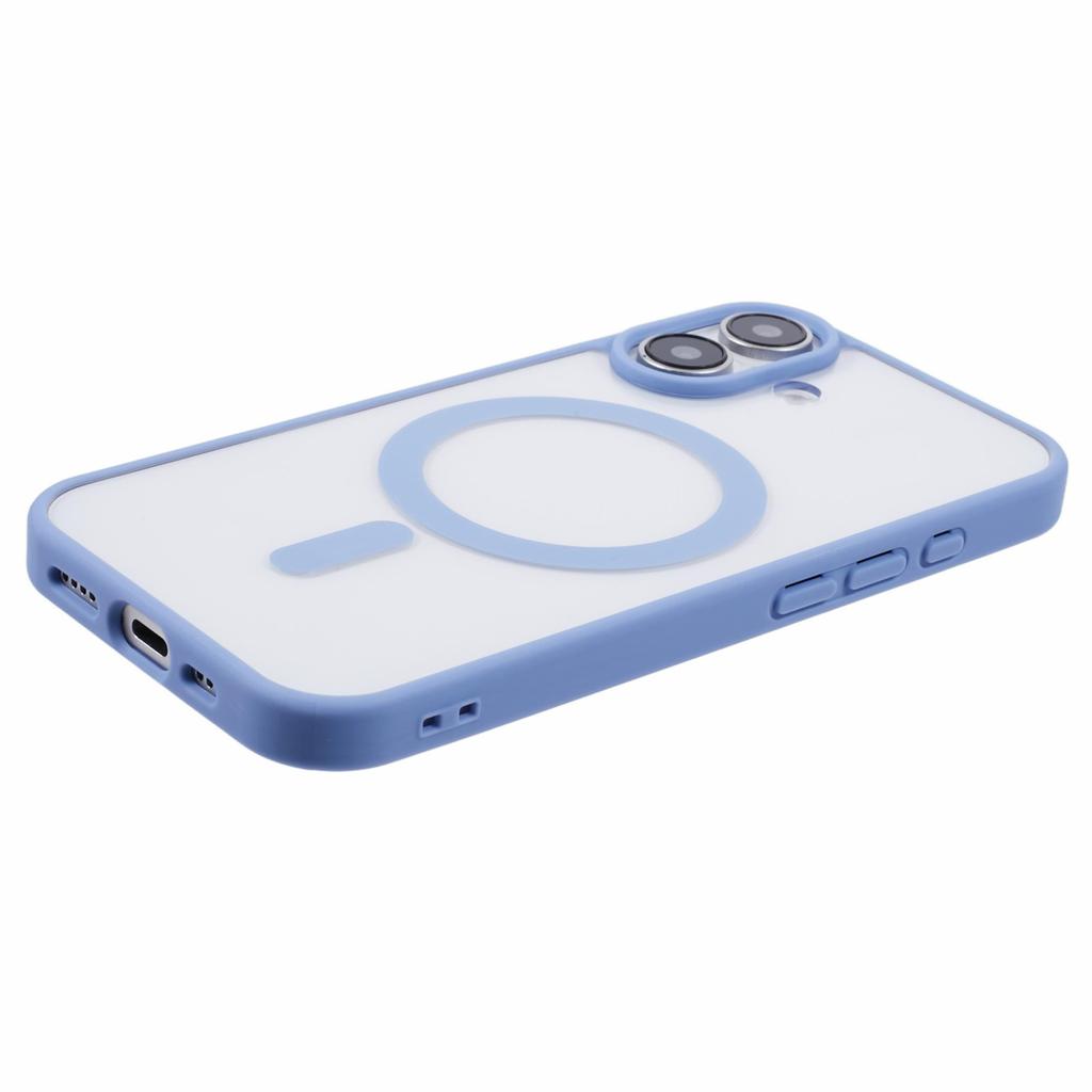 For iPhone 16 Case Compatible with MagSafe Shockproof PC+TPU Clear Phone Cover