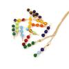 Hand-Wound Crystal Bead Agate Amethyst Pendant Necklace N709
