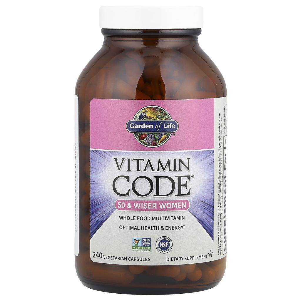 Vitamin Code®, Women's Whole Food Multivitamin, Age 50+, 240 Veggie Caps
