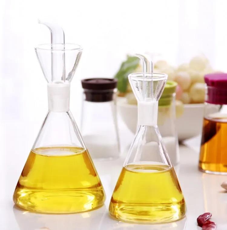 High Borosilicate Glass Anti-drip Oil Bottle Household Leak-proof Oil Vinegar Pots Kitchen Soy Sauce Seasoning Oil Pot Tool