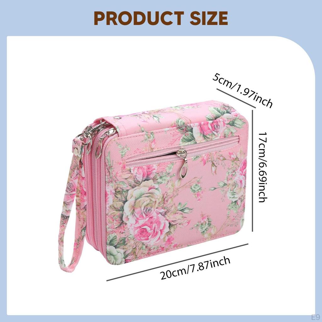 72 přihrádek Pouzdro na tužky Zipové pouzdro Taška Oxford Organizér na pera pro kreslení Psaní Škola Kancelář Skladování