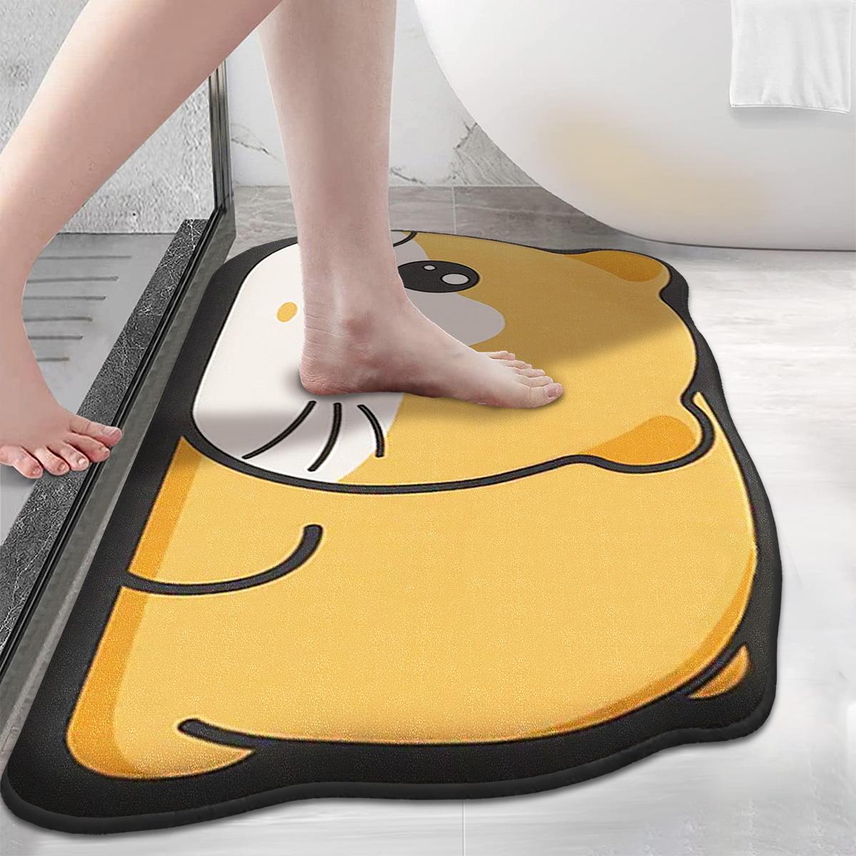 

Симпатичный коралловый бархатный утолщенный нескользящий коврик для ванной комнаты декоративный коврик с защитой от пятен впитывающий коврик для пола коврик для входной двери 40cm x 60cm