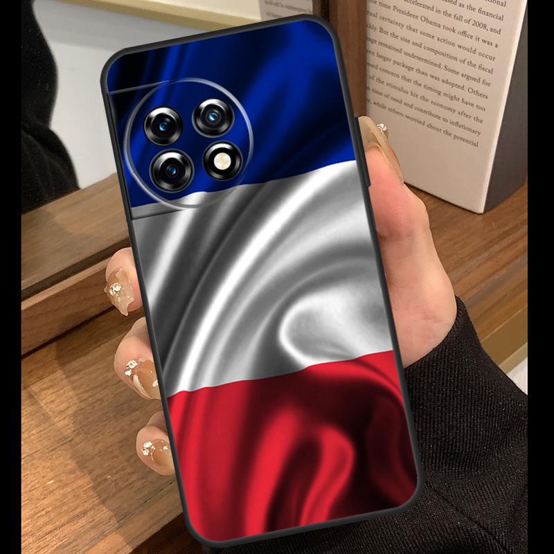 France Flag Case For OnePlus 15R 13R 13T 12R 15 13 12 11 10 Pro 10T Nord CE 3 4 Lite N20 N30 Nord 5 Cover